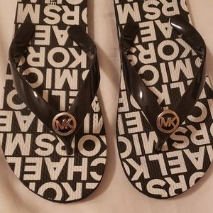Michael Kors navy/white sandals. Worn once. Size 8